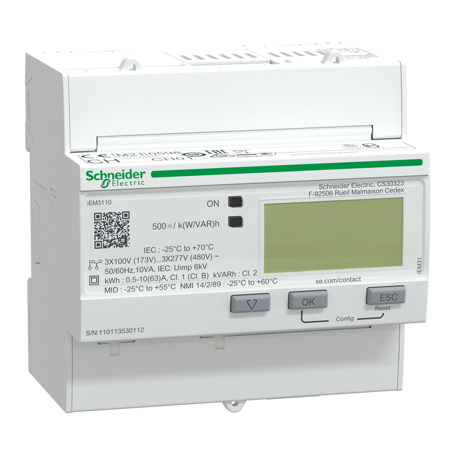 Schneider Energy meter Acti9 A9MEM3110