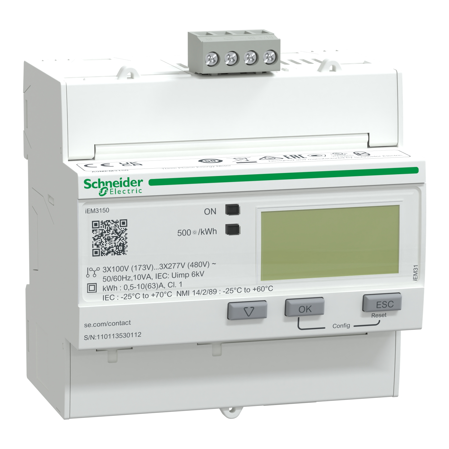 Schneider Energy meter Acti9 A9MEM3150