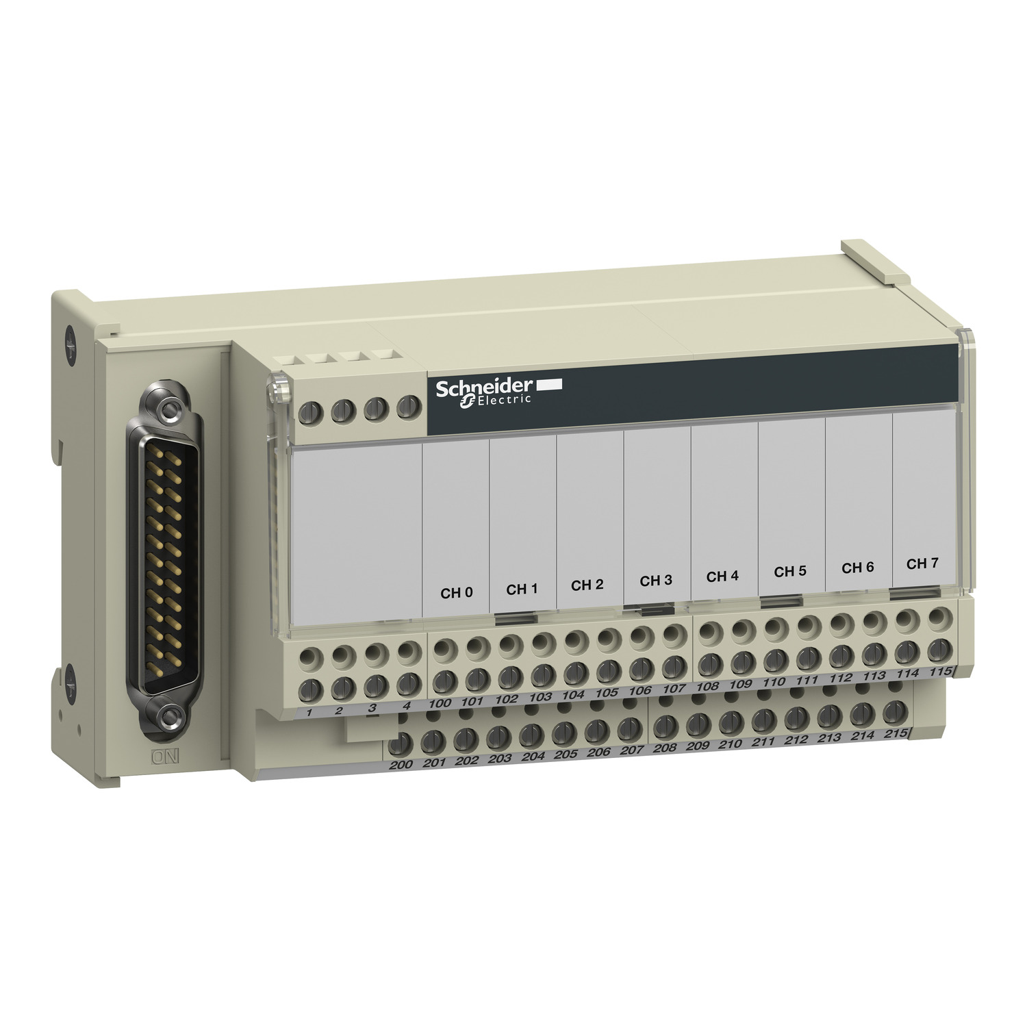 Schneider Connection sub-base for counter and analogue channels Modicon ABE7 ABE7CPA02