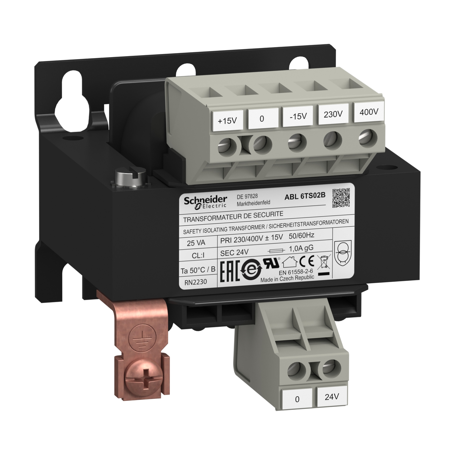 Schneider Safety and isolation transformer Modicon Transformer Optimized ABL6TS02B