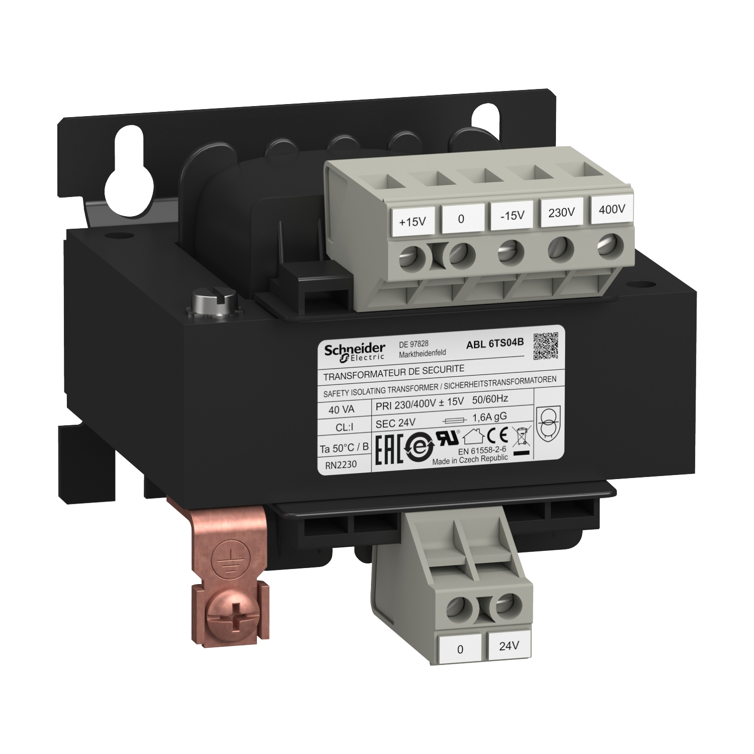 Schneider Safety and isolation transformer Modicon Transformer Optimized ABL6TS04B