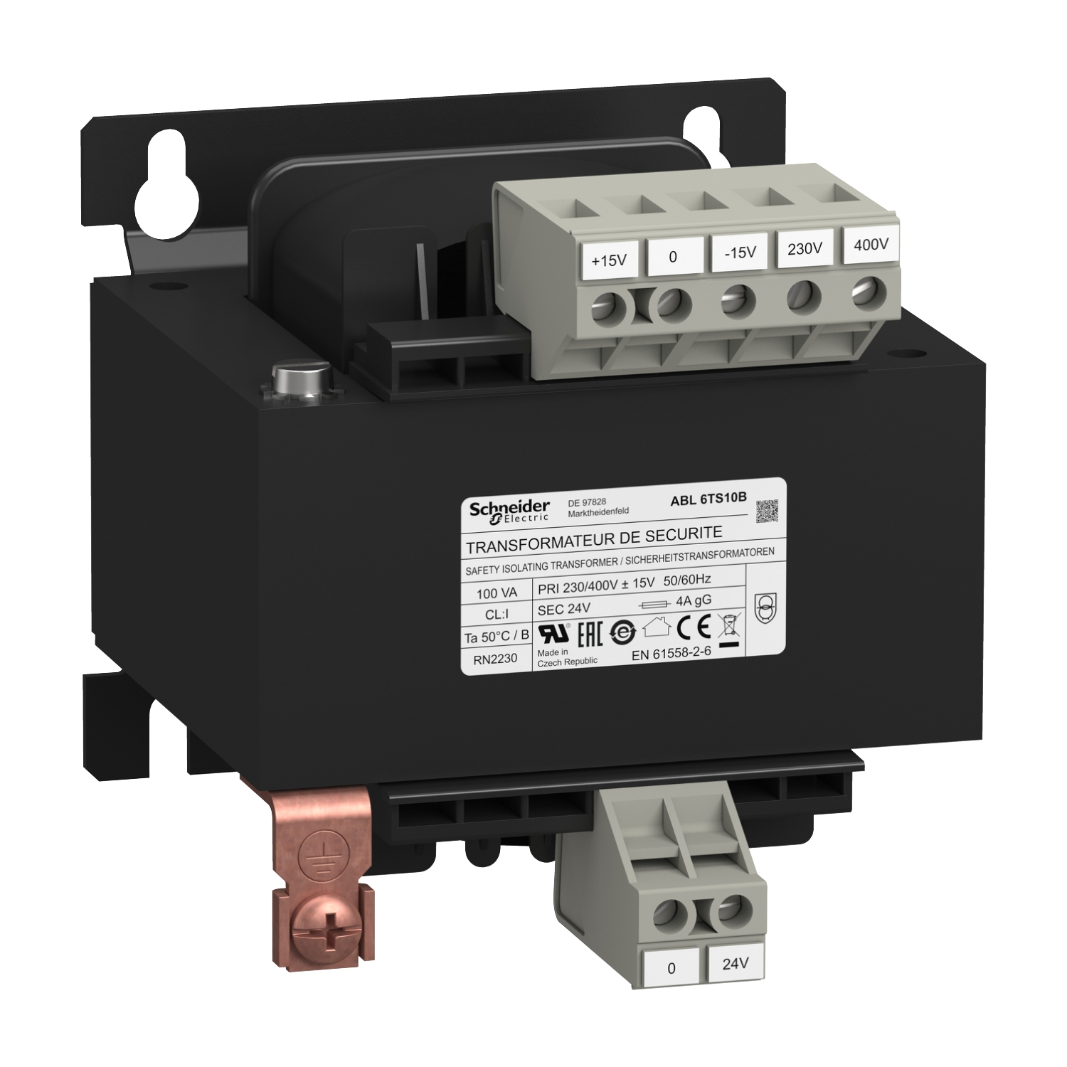 Schneider Safety and isolation transformer Modicon Transformer Optimized ABL6TS10B