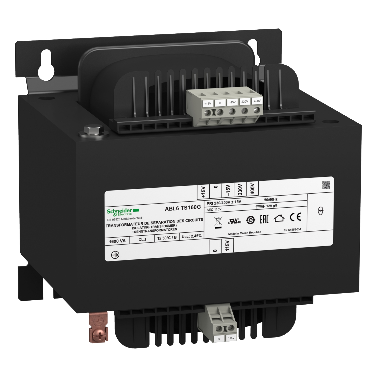 Schneider Safety and isolation transformer Modicon Transformer Optimized ABL6TS160G