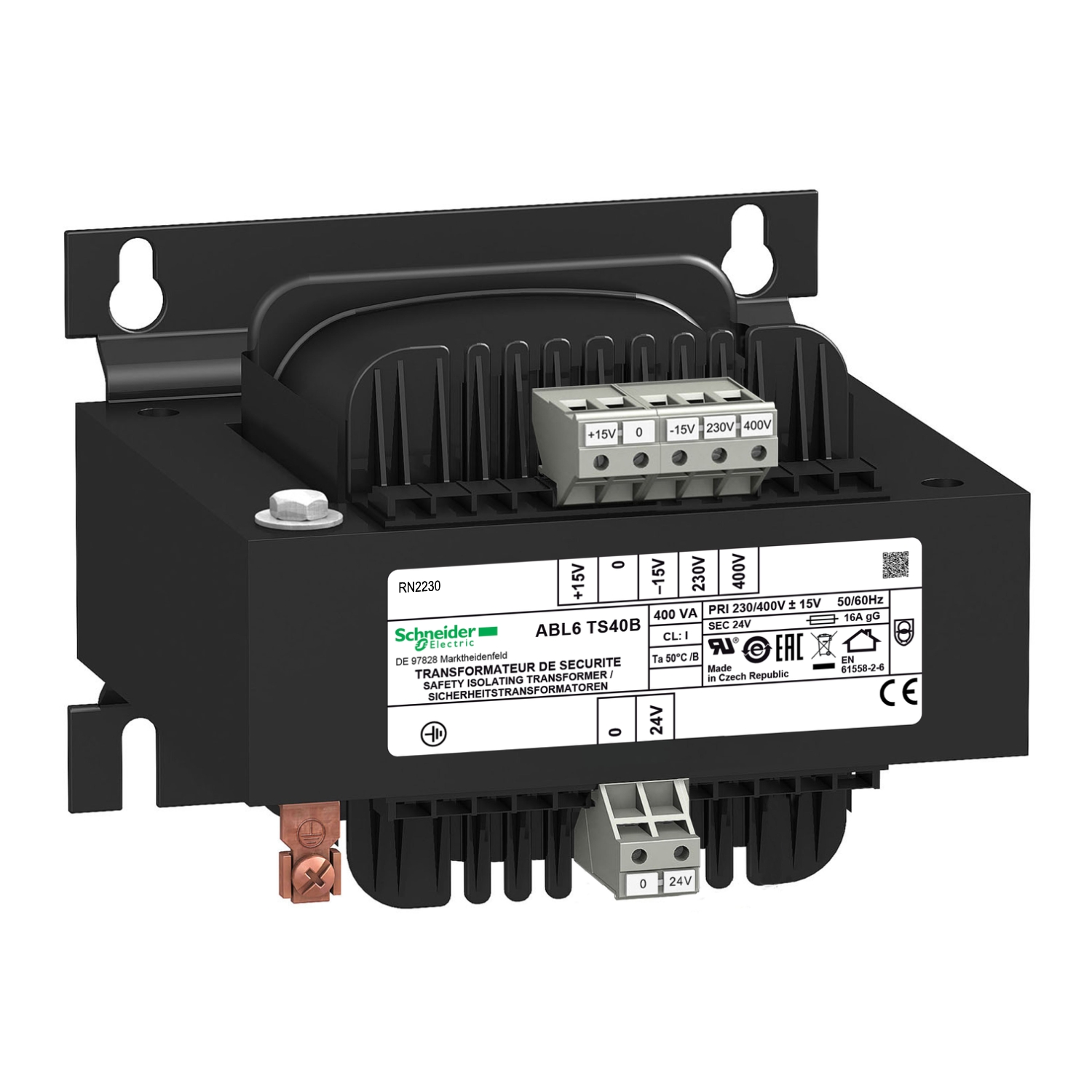 Schneider Safety and isolation transformer Modicon Transformer Optimized ABL6TS40B