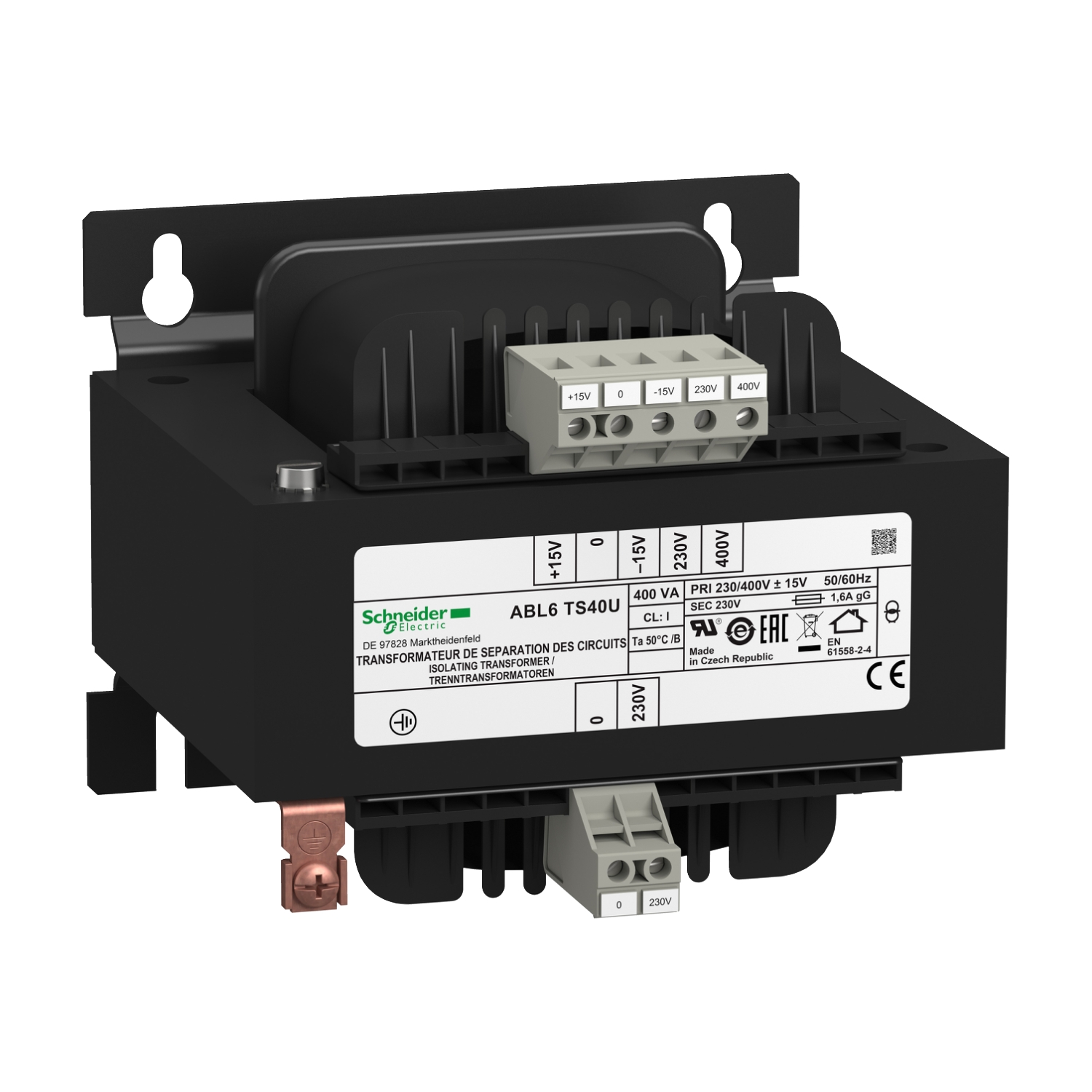 Schneider Safety and isolation transformer Modicon Transformer Optimized ABL6TS40U