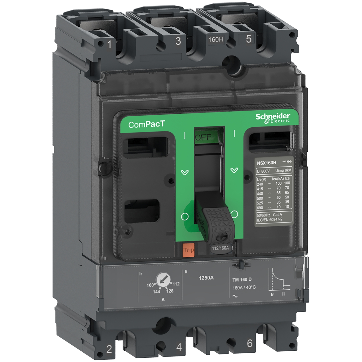 Schneider Circuit breaker ComPacT NSX new generation C10F3TM016