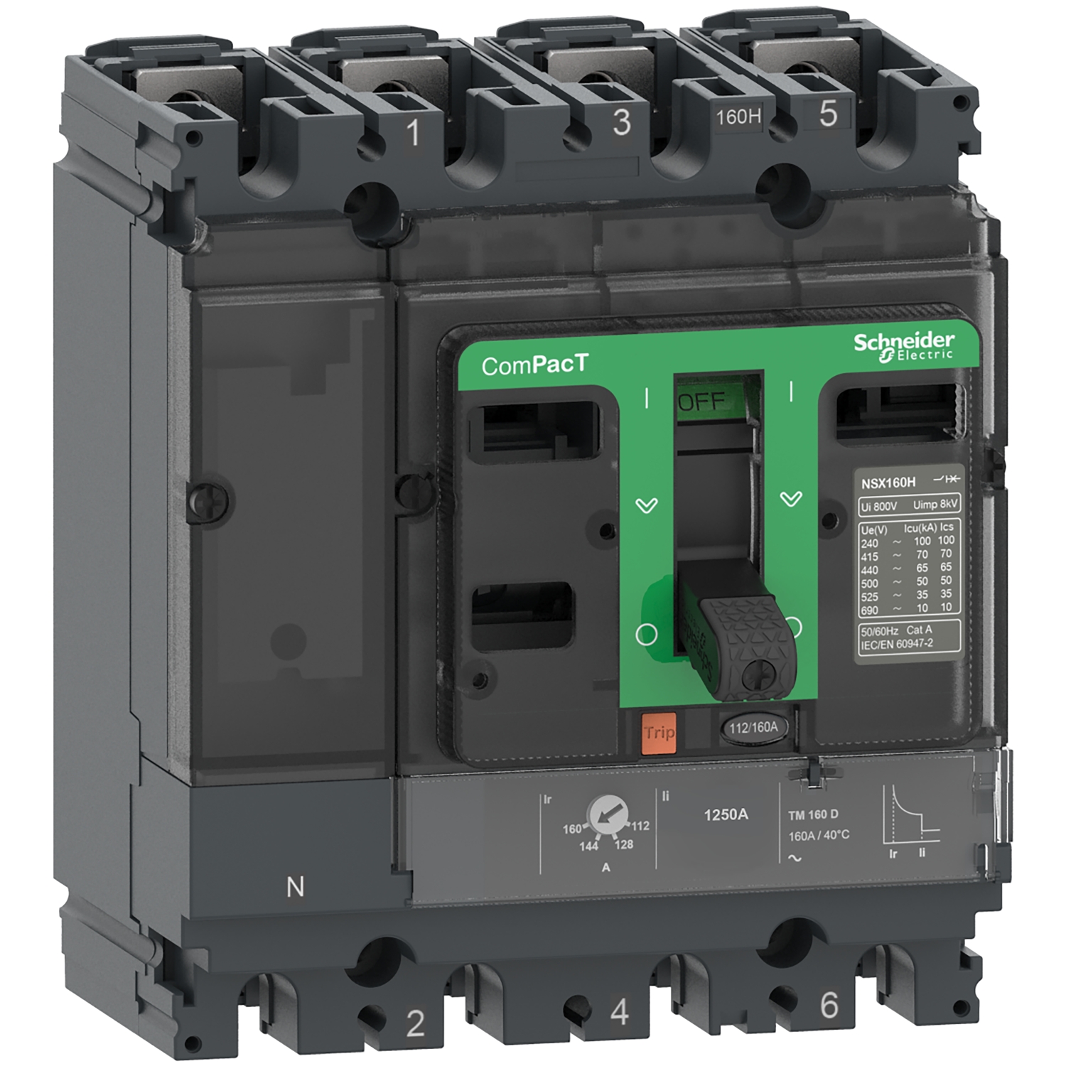 Schneider Circuit breaker ComPacT NSX new generation C10H4TM050