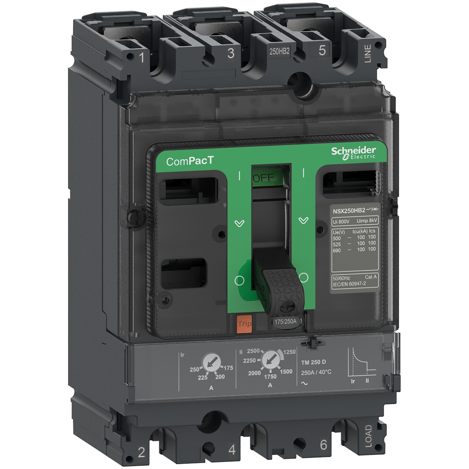 Schneider Circuit breaker ComPacT NSX new generation C25F3TM200