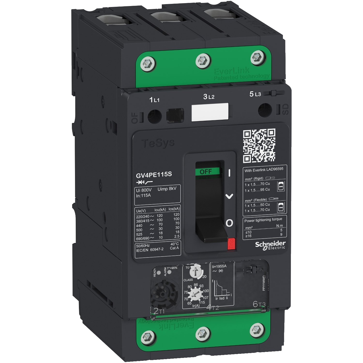 Schneider Motor circuit breaker TeSys GV4TeSys Deca GV4PE02N