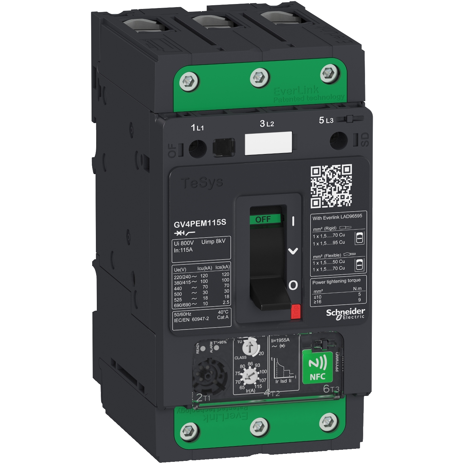 Schneider Motor circuit breaker TeSys GV4TeSys Deca GV4PEM02N