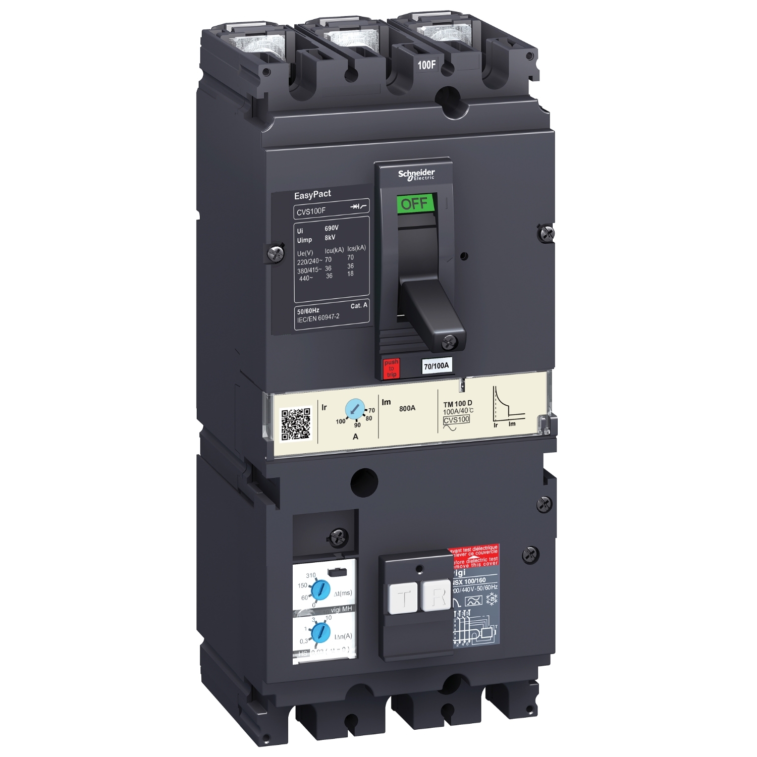 Schneider Earth leakage circuit breaker EasyPact CVS LV540335