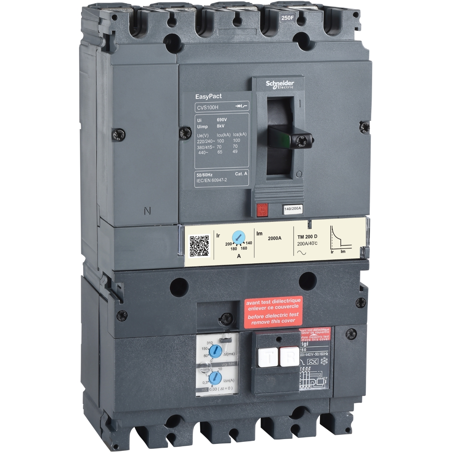 Schneider Earth leakage circuit breaker EasyPact CVS LV540338