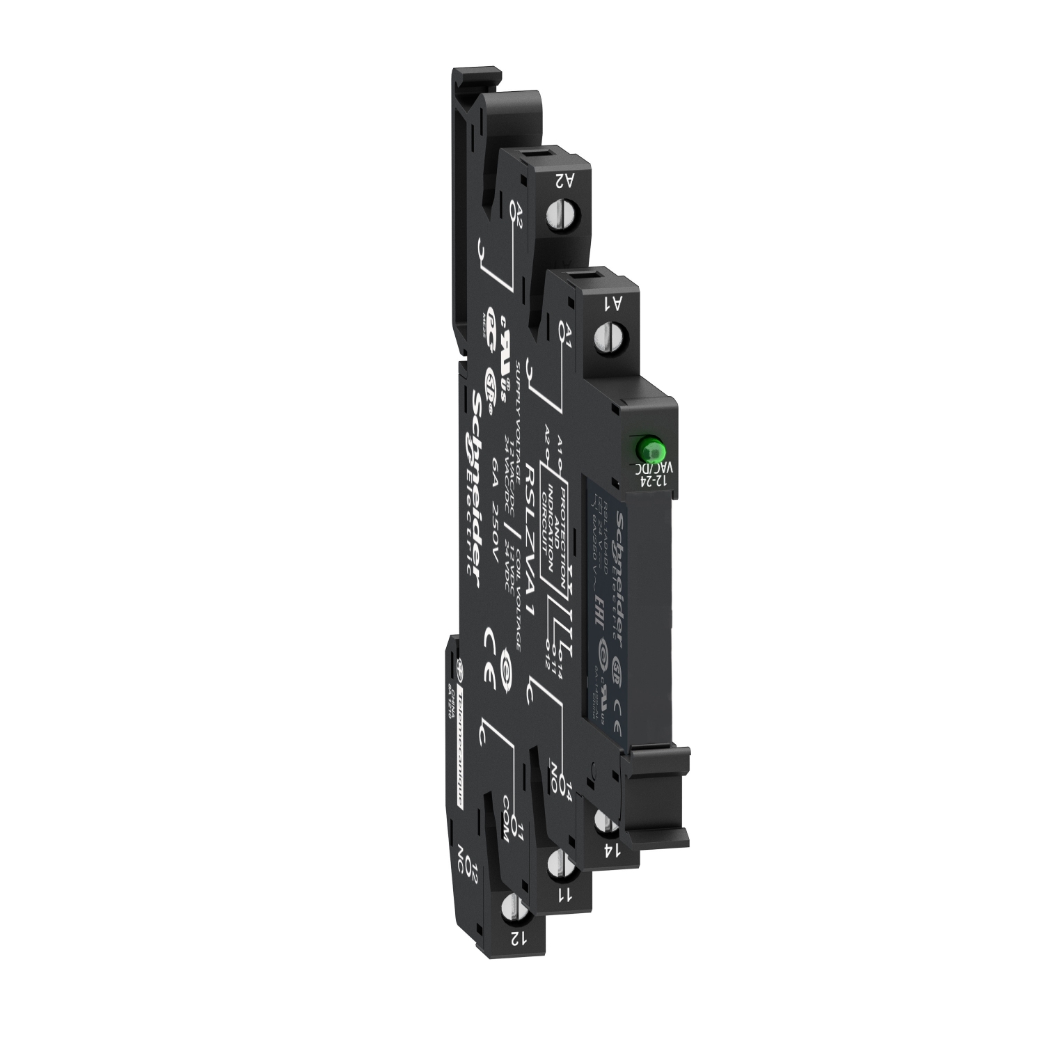 Schneider Pre-assembled plug-in relay with socket Harmony Electromechanical Relays RSL1PVBU