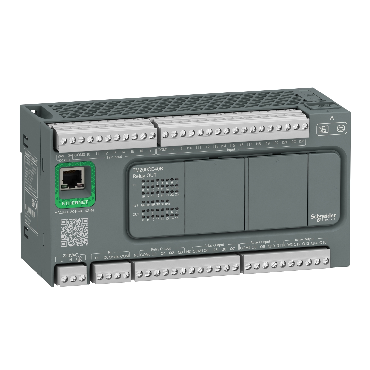 Schneider Logic controller Easy Modicon M200 TM200CE40R