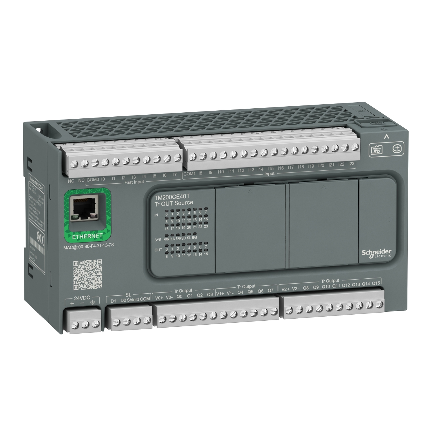 Schneider Logic controller Easy Modicon M200 TM200CE40T