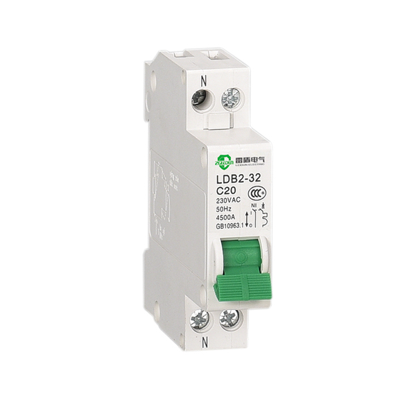 ZGLEDUN LDB2-32 DPN DPNL MCB Miniature Circuit Breaker with Red Copper Contact 1P+N, 6~32A